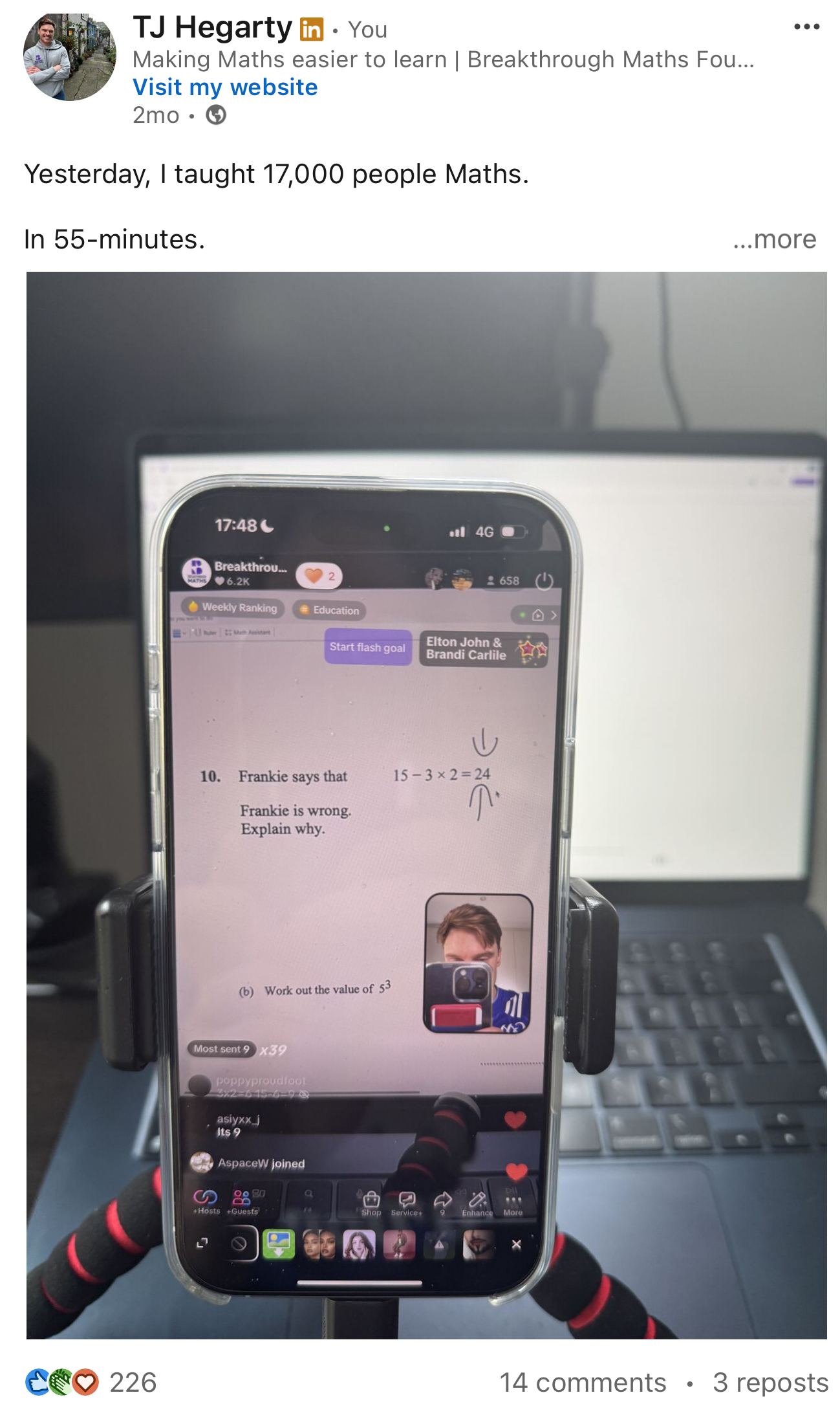 How I Became ‘The Maths Guy’ on TikTok